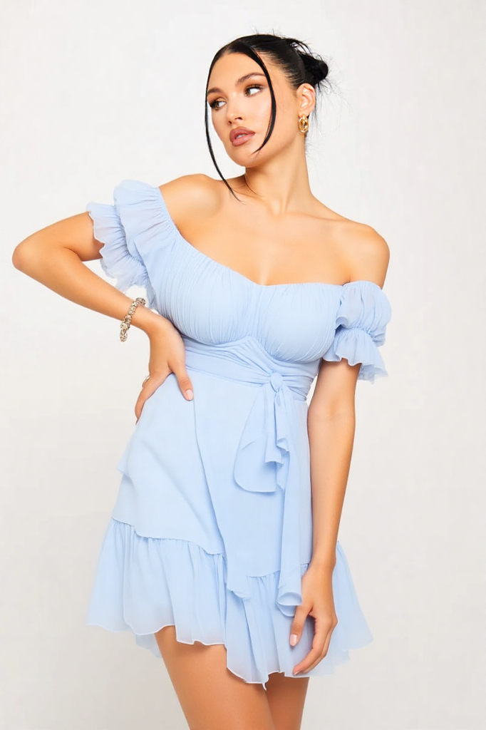 Celeste Ruffle Mini Dress