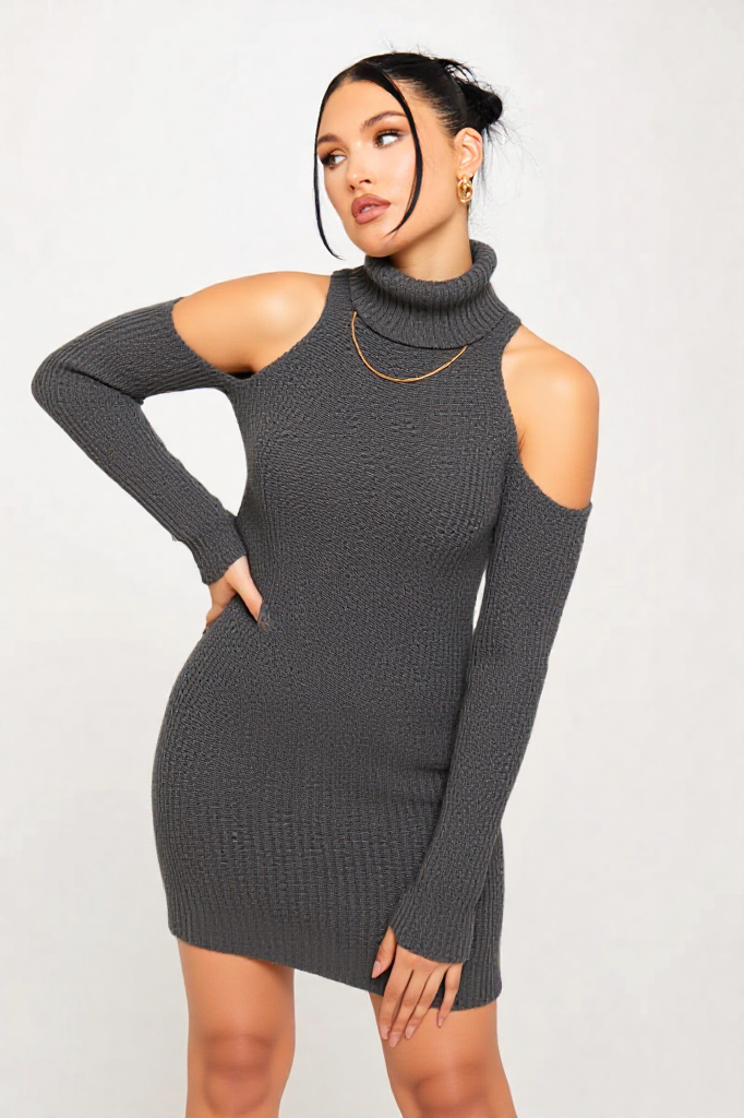 Midnight Charm Knit Dress