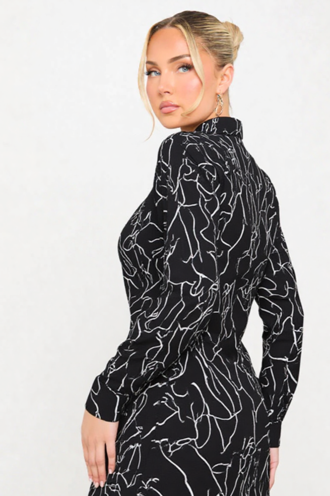 Elegant Geometric Long Sleeve