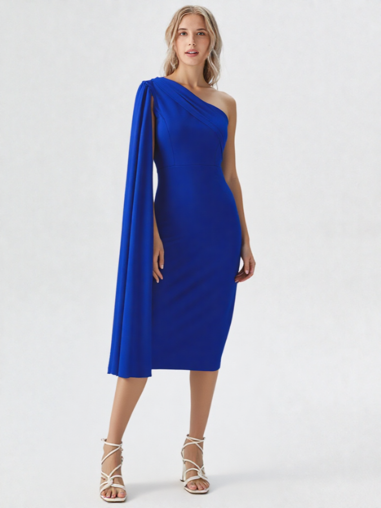 Chic One Shoulder Plus Size
