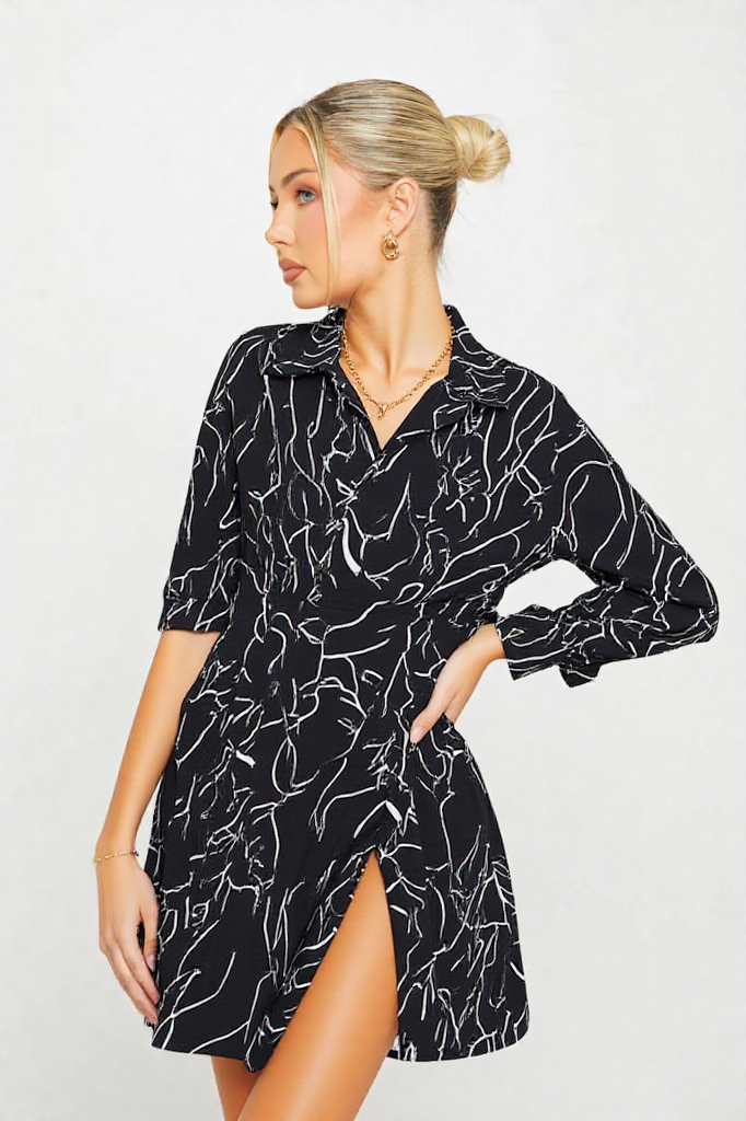 Elegant Geometric Long Sleeve