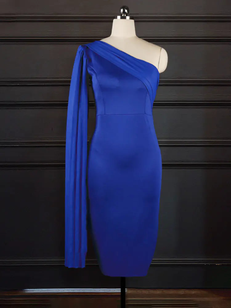 Chic One Shoulder Plus Size