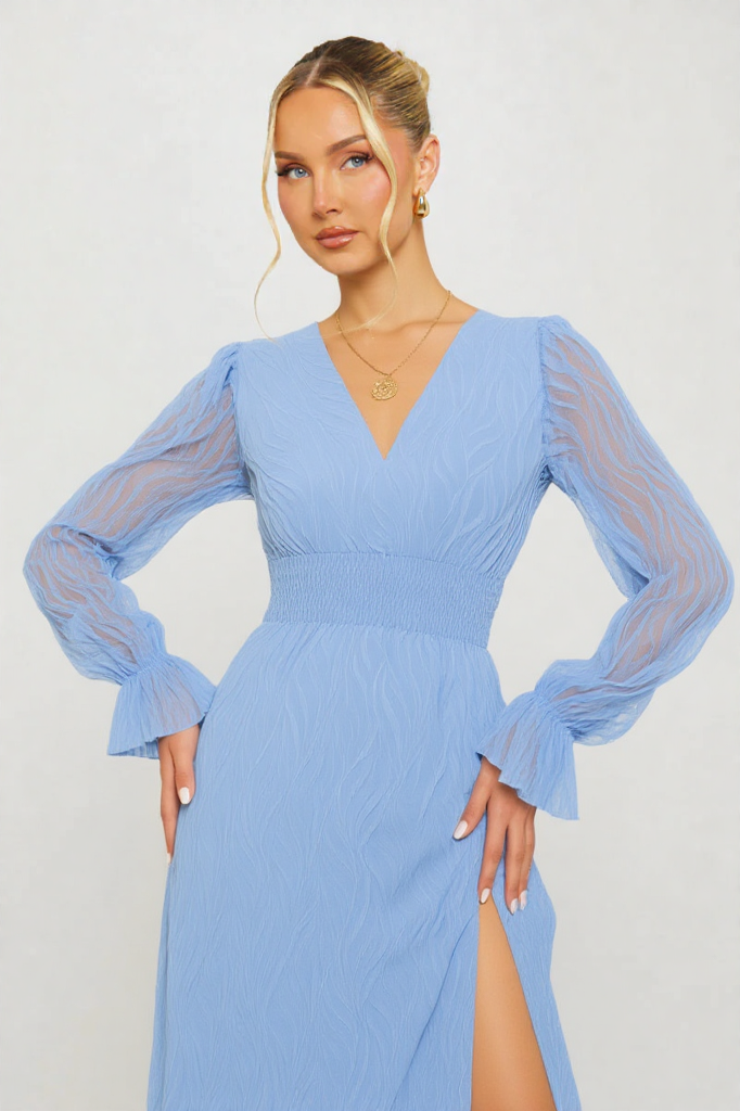 Celeste Grace Jacquard Maxi Dress