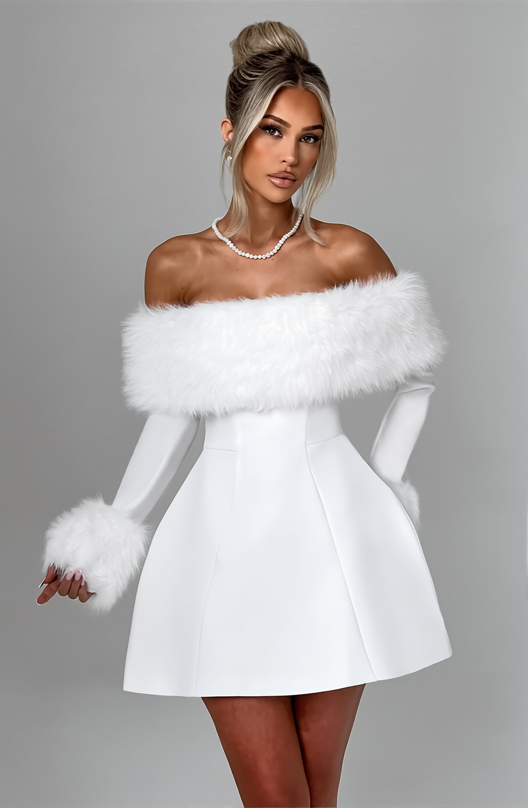 Aveline Mini Dress White