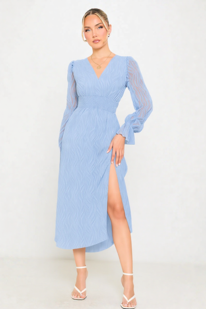 Celeste Grace Jacquard Maxi Dress