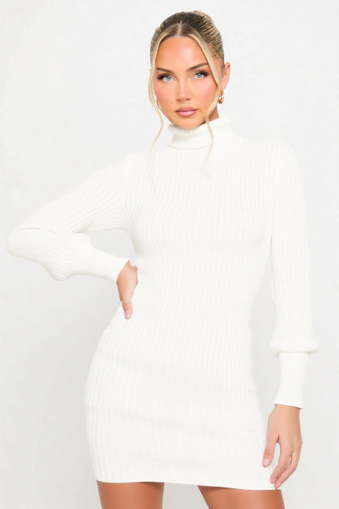 Ivory Luxe Knit Dress