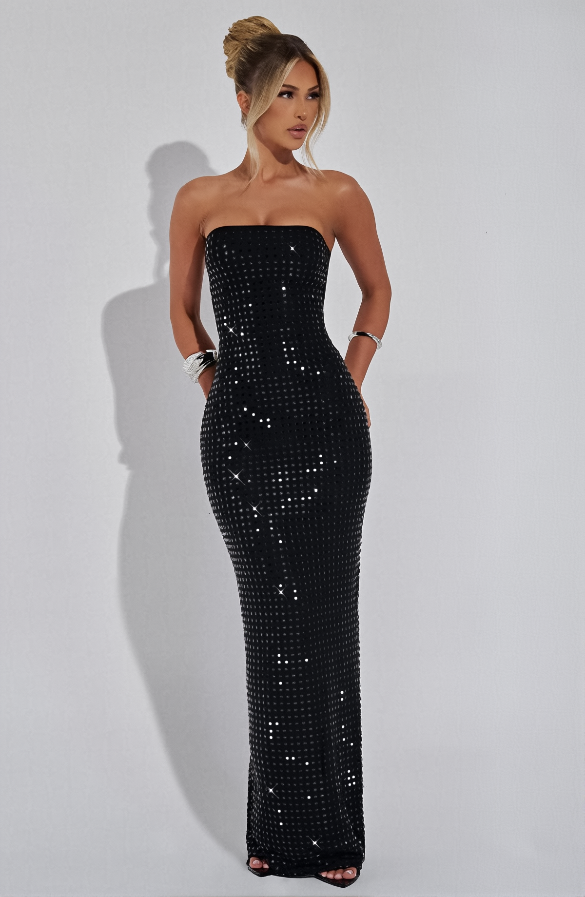 Ana Sequin Maxi Dress