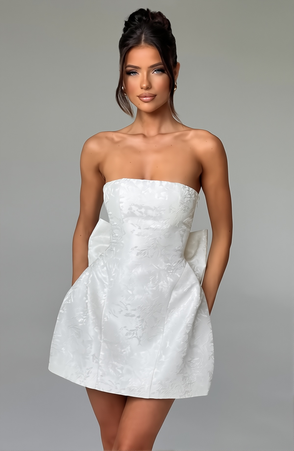 Aurelia Mini Dress White