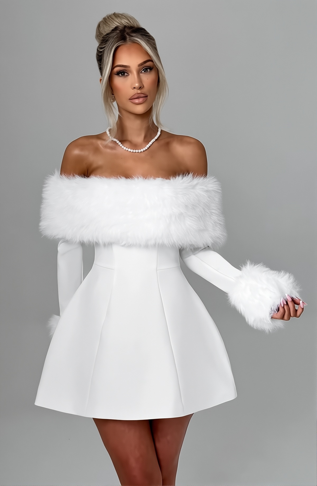 Aveline Mini Dress White