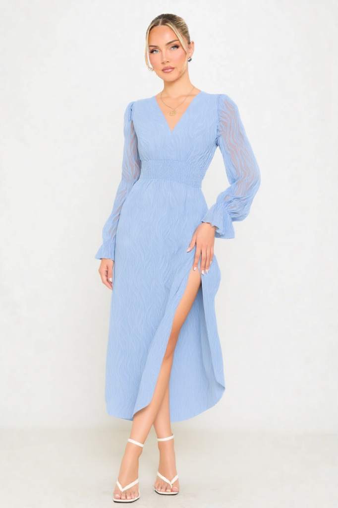 Celeste Grace Jacquard Maxi Dress