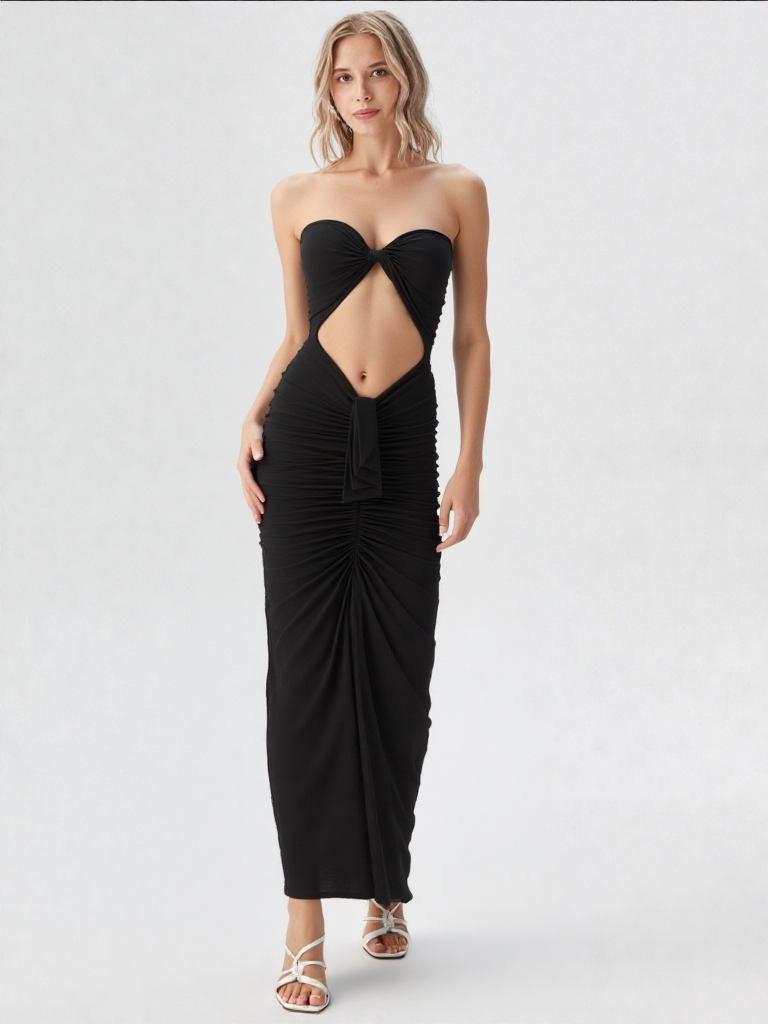 Navel Show Tube Dress