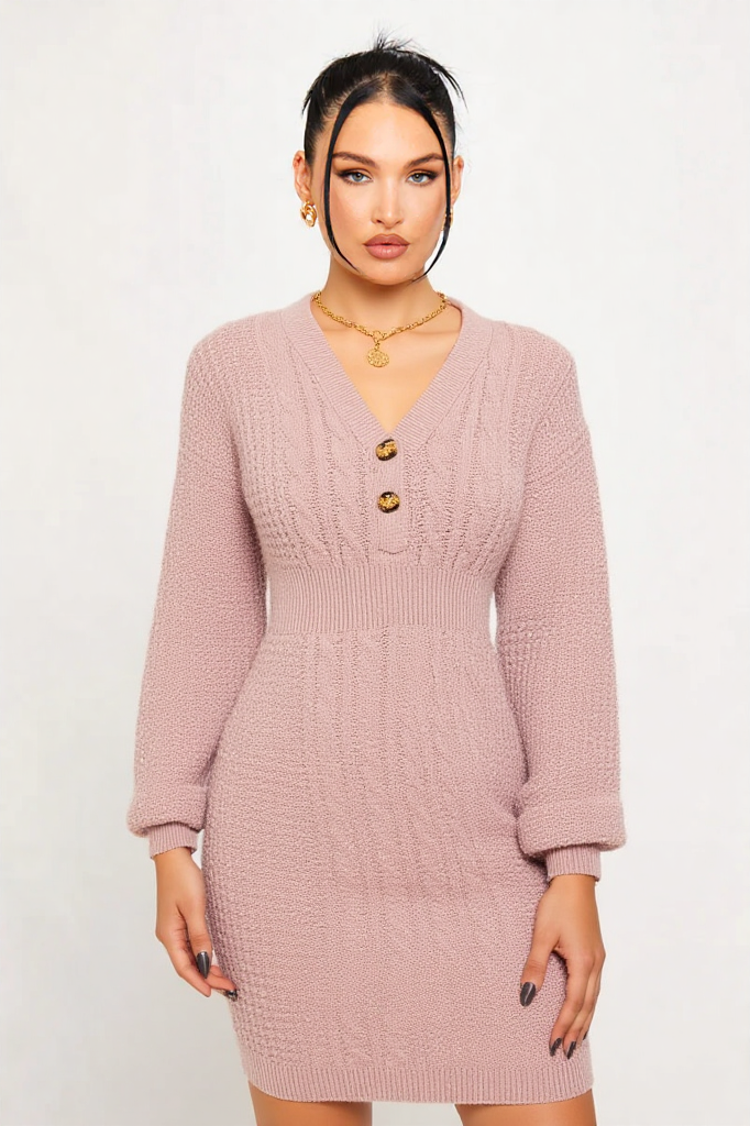 Blush Belle Knit Dress