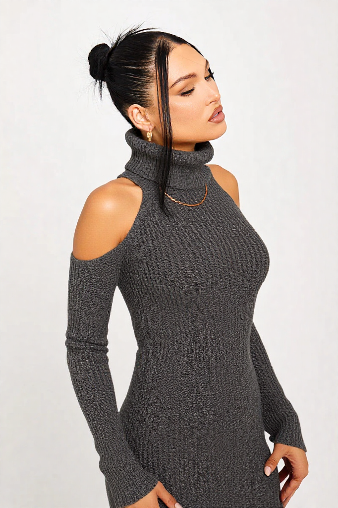 Midnight Charm Knit Dress
