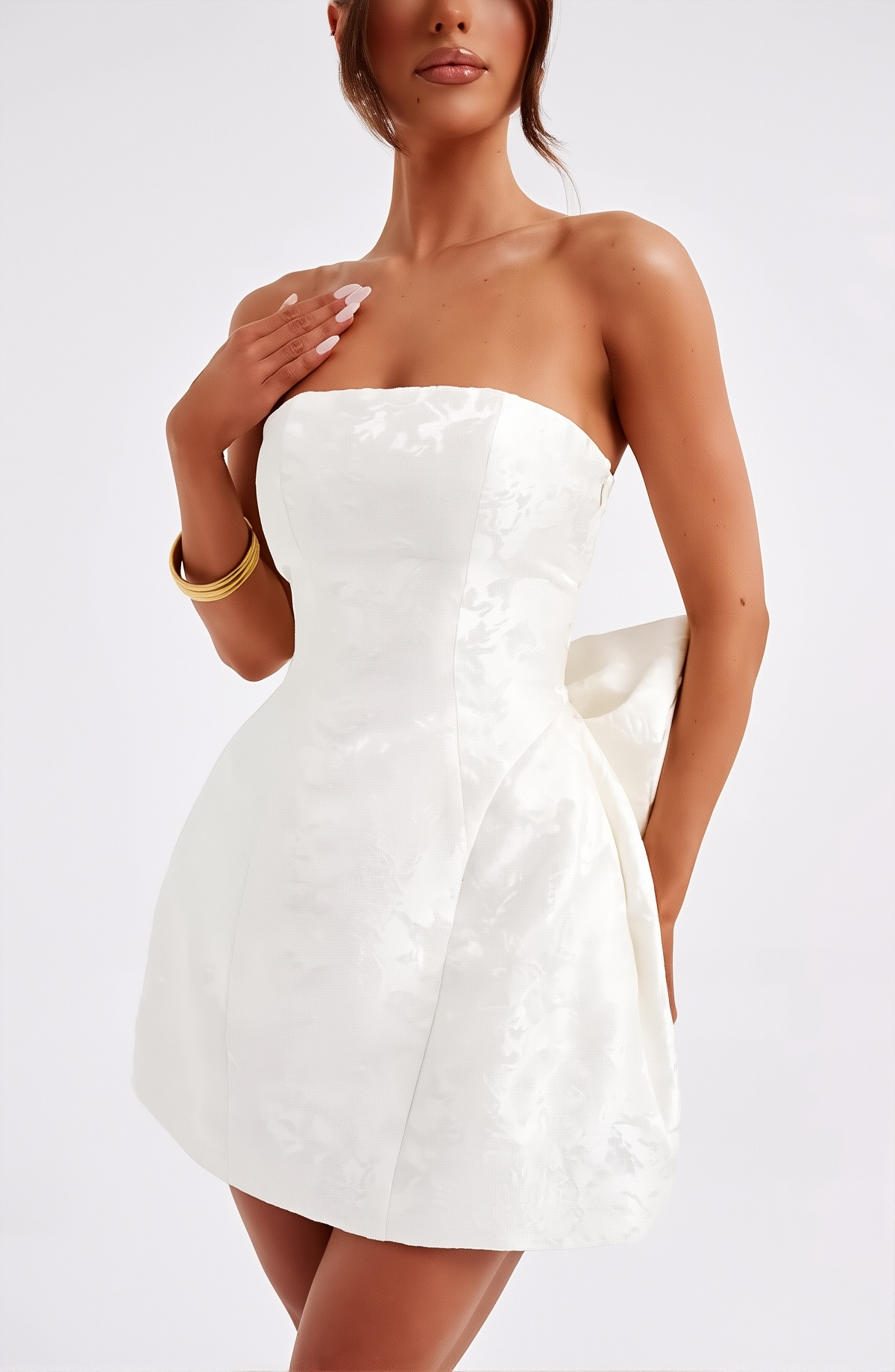 Aurelia Mini Dress White