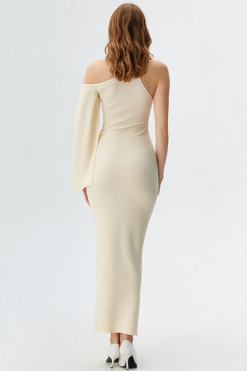 Graceful Long O-Neck Dress