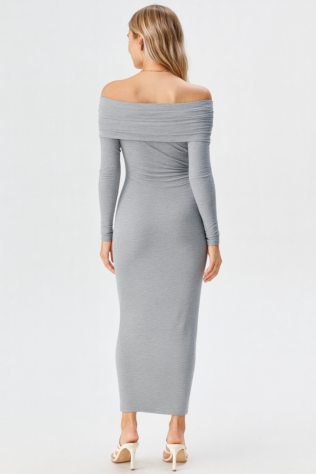 Modal Straight Collar Dress