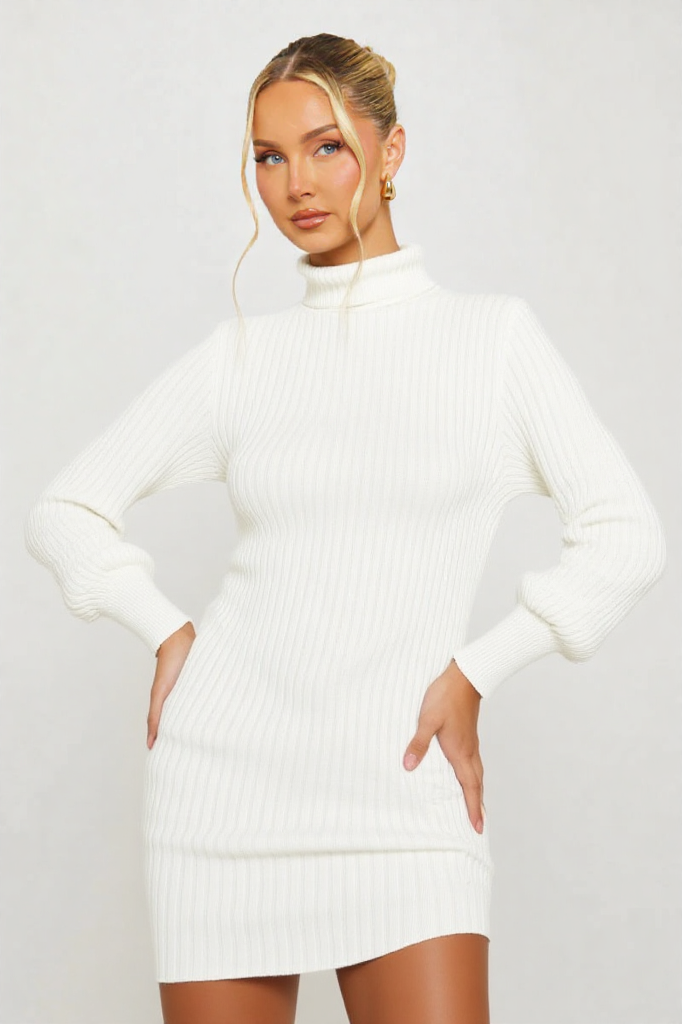 Ivory Luxe Knit Dress