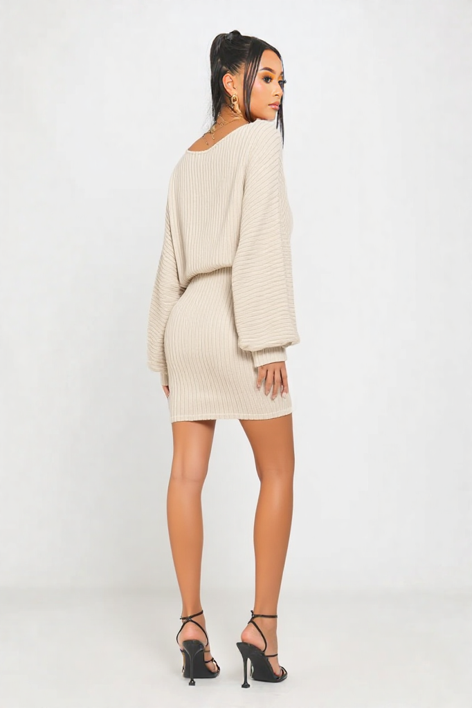 Cozy Belted Knit Dress