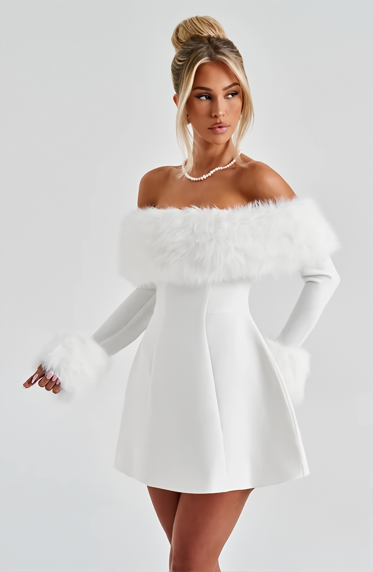 Aveline Mini Dress White