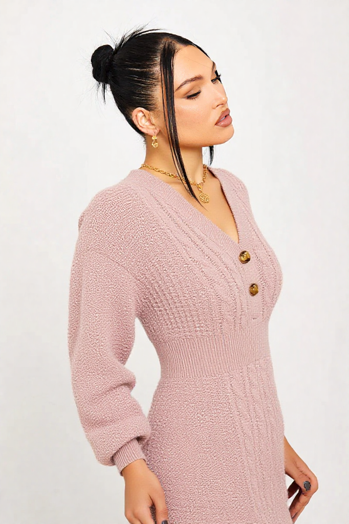Blush Belle Knit Dress