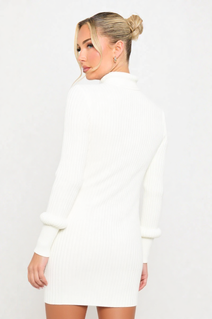 Ivory Luxe Knit Dress