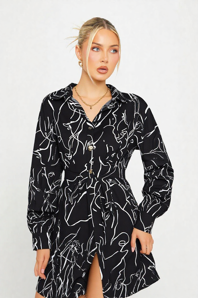 Elegant Geometric Long Sleeve