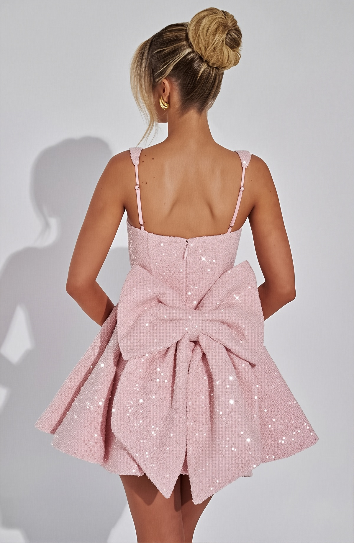 Blush Belle Sequin Mini Dress