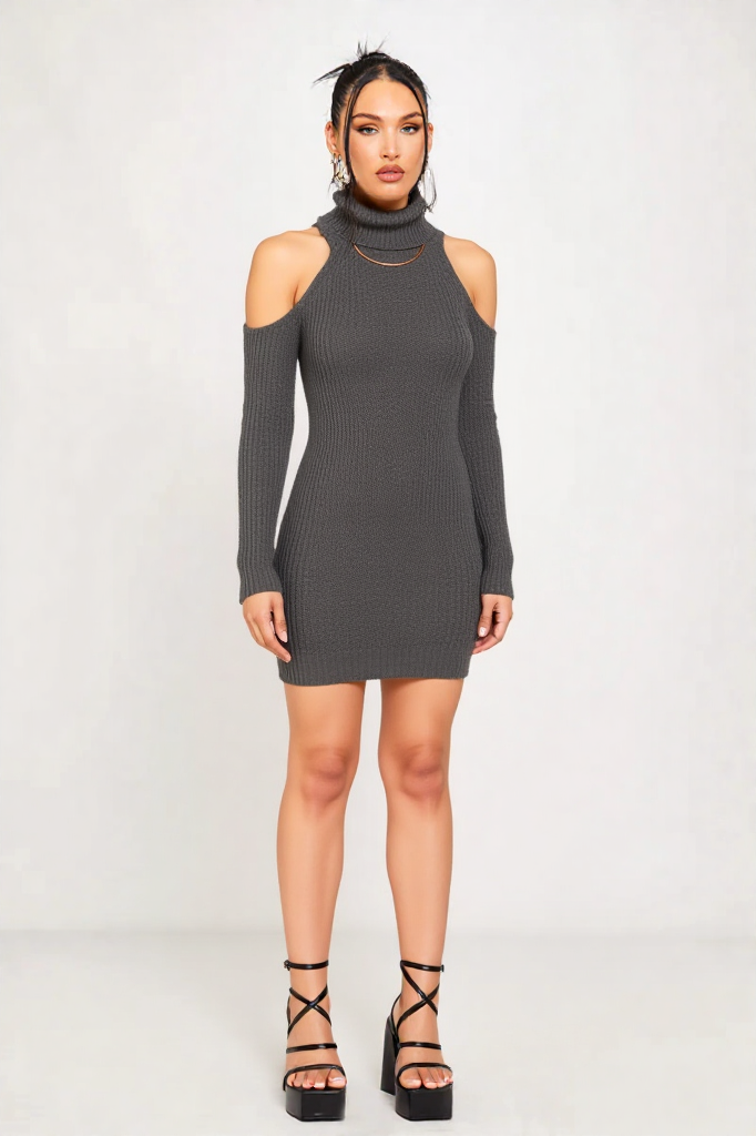 Midnight Charm Knit Dress