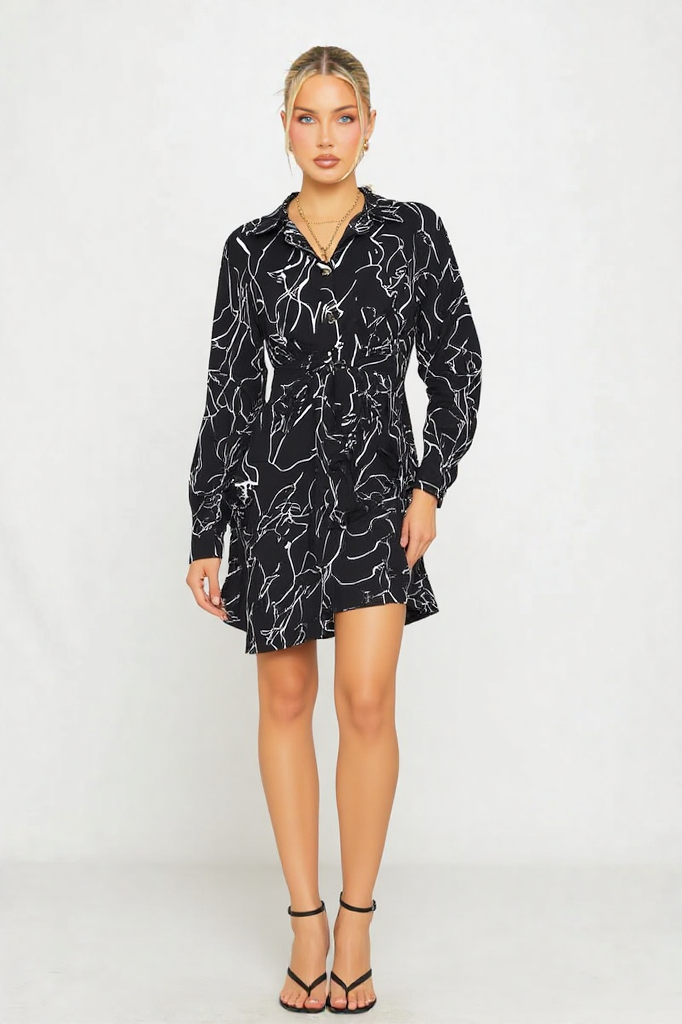 Elegant Geometric Long Sleeve