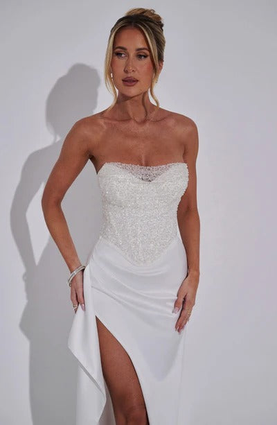 Spring Elegance Split Dress