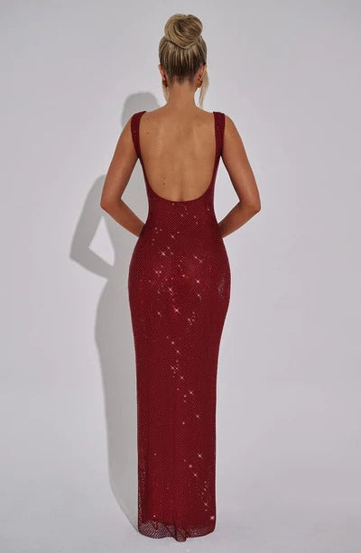 Red Allure Sequin Gown