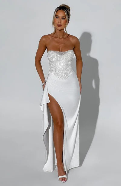 Spring Elegance Split Dress