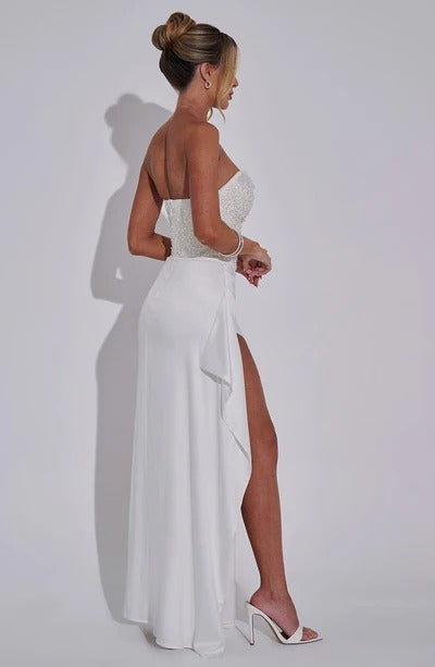Spring Elegance Split Dress