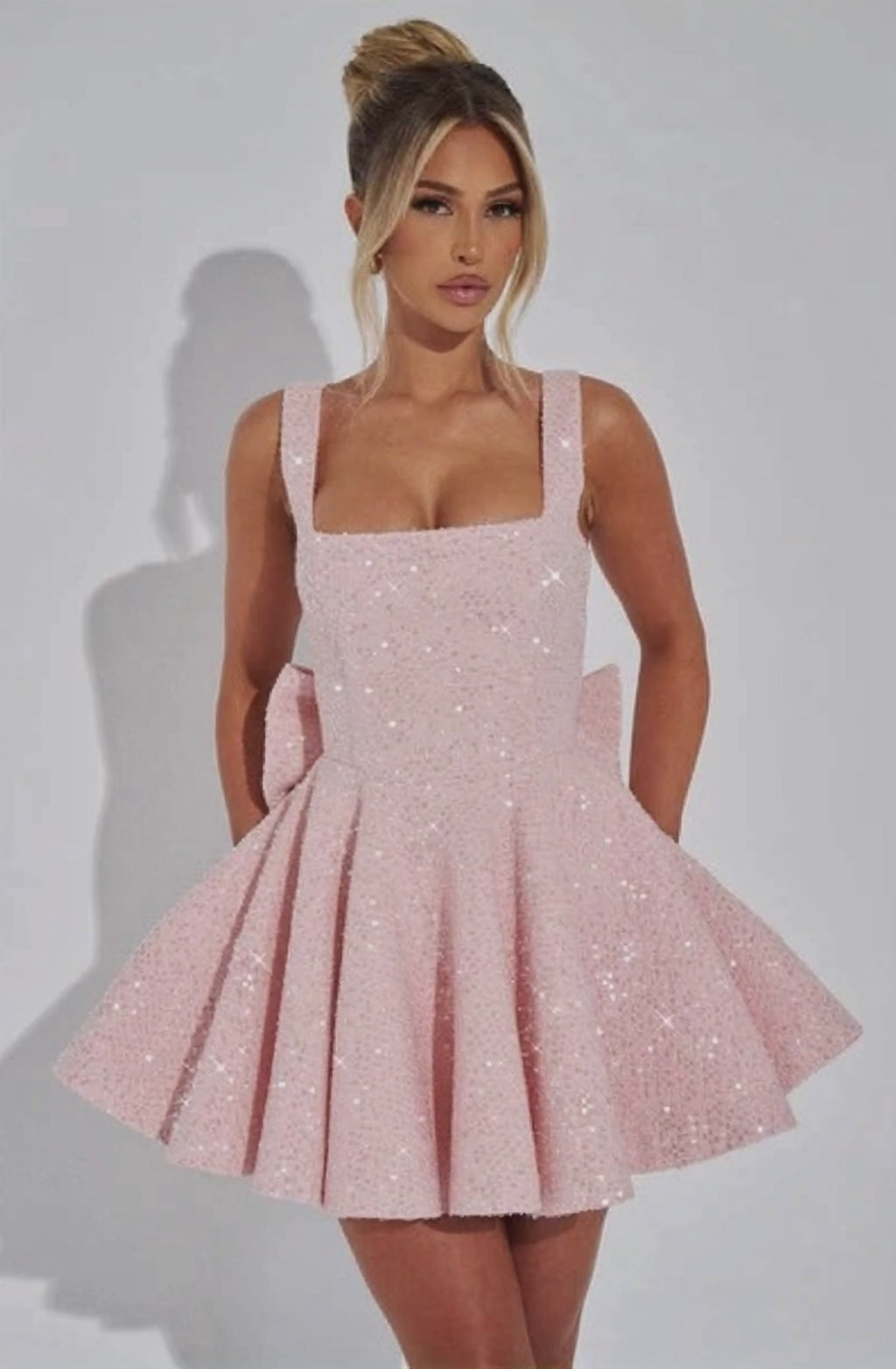 Blush Belle Sequin Mini Dress
