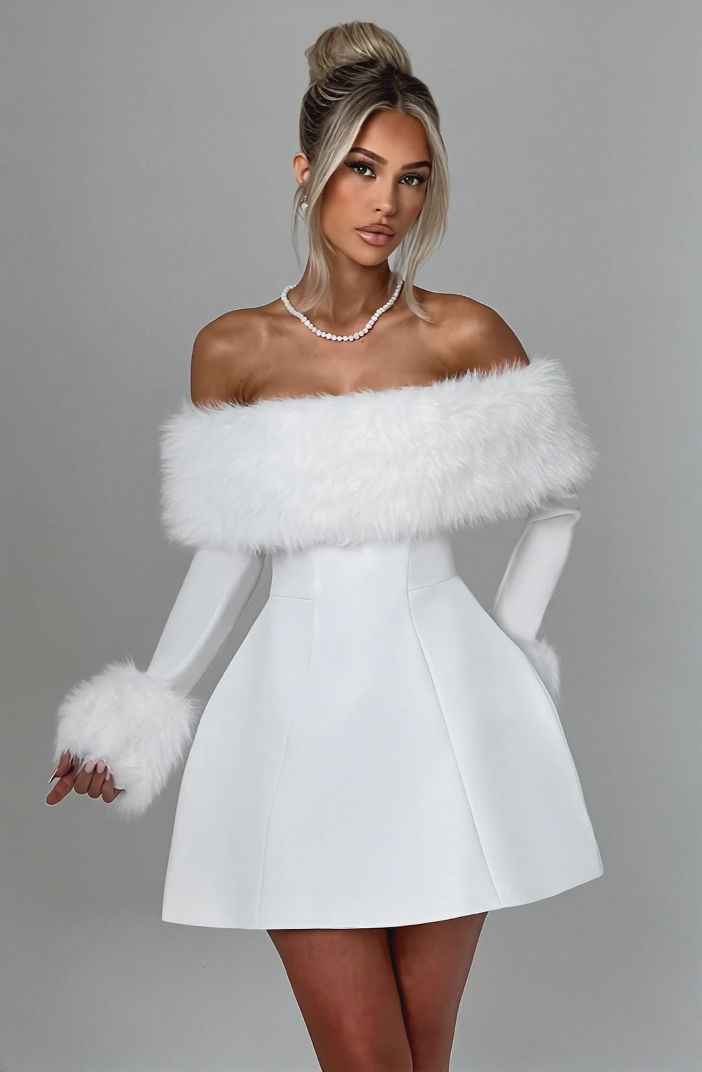 Aveline Mini Dress White