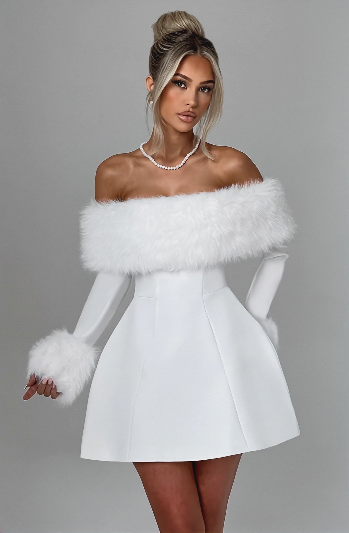 Aveline Mini Dress White