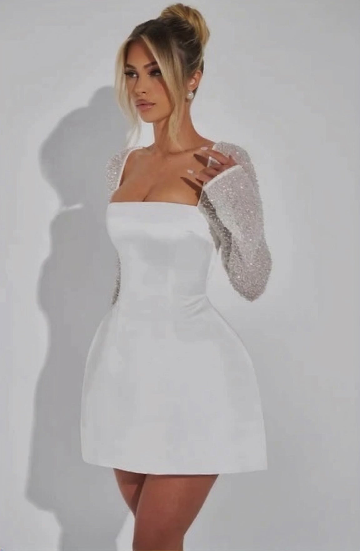 Ivory Enchantress Mini Dress