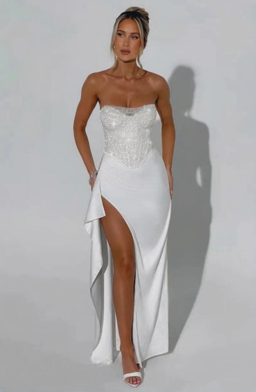 Spring Elegance Split Dress