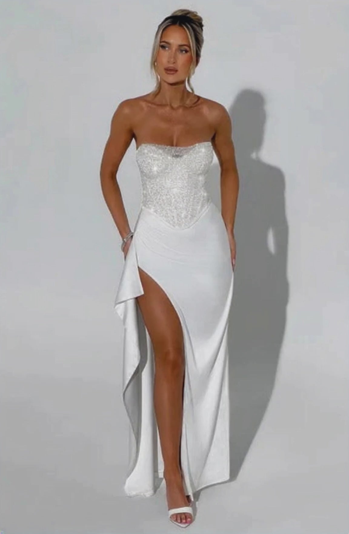 Spring Elegance Split Dress