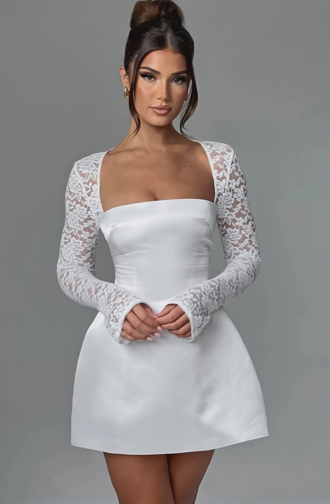 Aurielle Mini Dress White